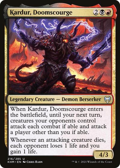 Kardur Doomscourge (KHM) #216 Uncommon (Lightly Played) Kaldheim Magic: 2021