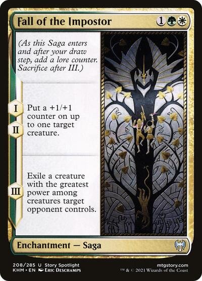 Fall of the Impostor (KHM) #208 Uncommon (Lightly Played) Kaldheim Magic: The Gathering: 2021