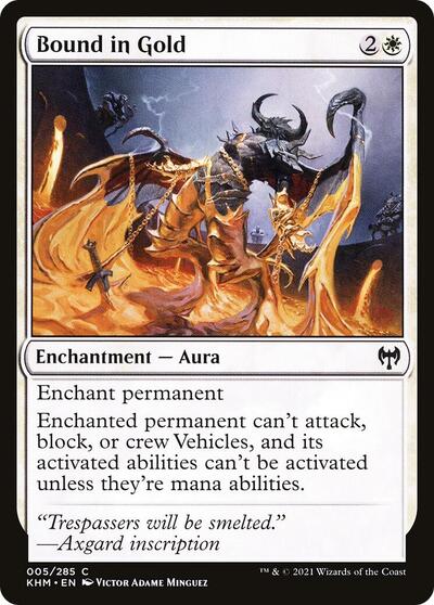 Bound in Gold (KHM) #5 Common (Lightly Played) Kaldheim Magic: The Gathering: 2021