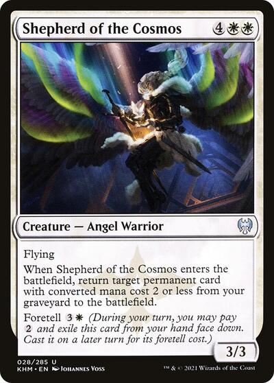Shepherd of the Cosmos (KHM) #28 Uncommon (Lightly Played) Kaldheim Magic: The Gathering: 2021