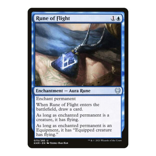 Rune of Flight (KHM) #75 Uncommon Kaldheim Magic: The Gathering: 2021