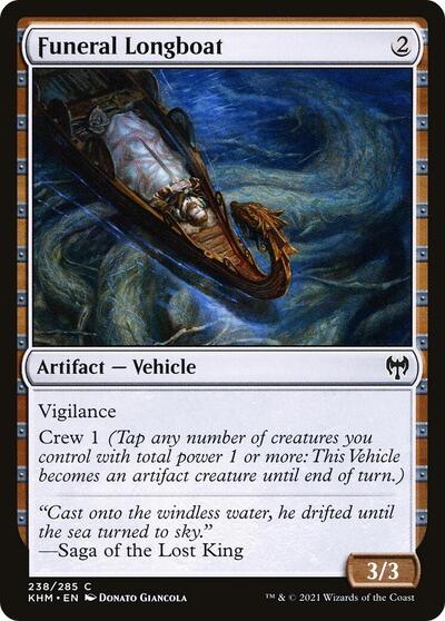 2021 Magic: Kaldheim (KHM) - Funeral Longboat (#238, Common) (Lightly Played)