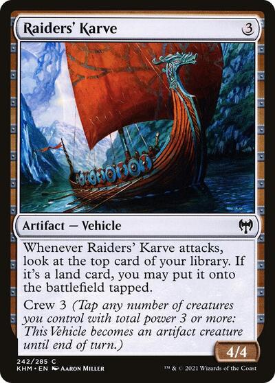 Raiders Karve (KHM) #242 Common (Lightly Played) Kaldheim Magic: The Gathering: 2021