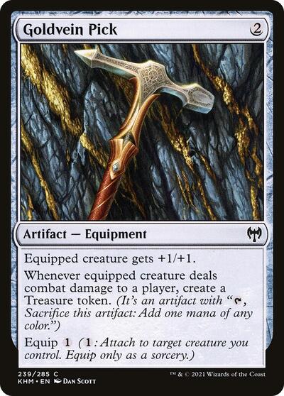 Goldvein Pick (KHM) #239 Common (Lightly Played) Kaldheim Magic: 2021