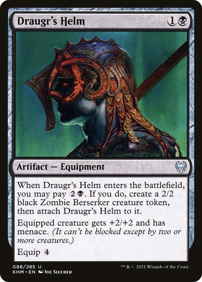 Draugrs Helm (KHM) #88 Uncommon Kaldheim Magic: The Gathering: 2021