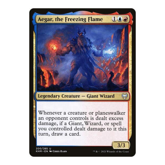 Aegar the Freezing Flame (KHM) #200 Uncommon (Lightly Played) Kaldheim Magic: The Gathering: 2021