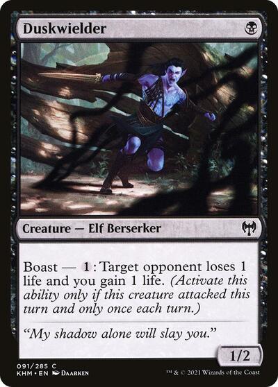Duskwielder (KHM) #91 Common (Foil Lightly Played) Kaldheim Magic: The Gathering: 2021