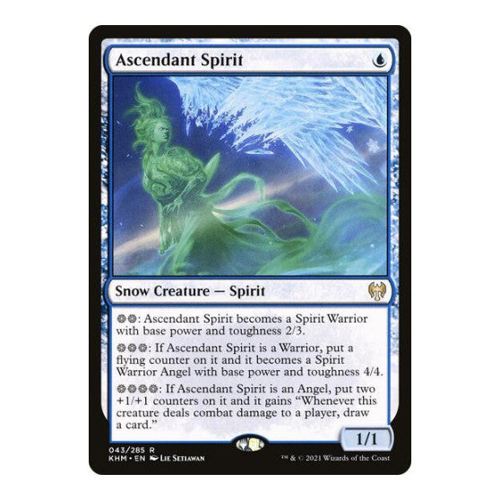 Ascendant Spirit (KHM) #43 Rare (Lightly Played) Kaldheim Magic: The Gathering: 2021