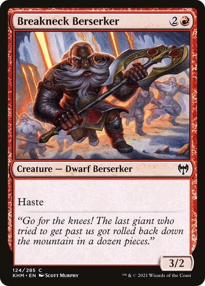 2021 Magic: Kaldheim (KHM) - Breakneck Berserker (#124, Common)