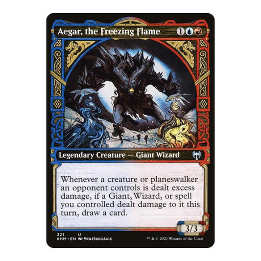 Aegar, the Freezing Flame (Showcase) (KHM) #321 Uncommon (Lightly Played) Kaldheim Magic: The Gathering: 2021