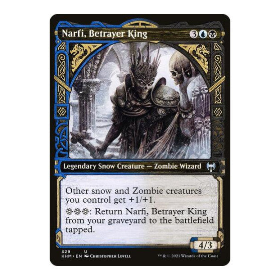 Narfi, Betrayer King (Showcase) (KHM) #329 Uncommon (Lightly Played) Kaldheim Magic: The Gathering: 2021