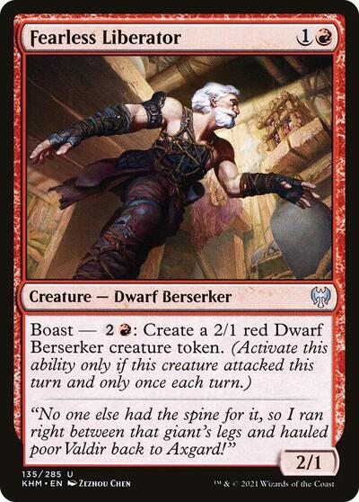 Fearless Liberator (KHM) #135 Uncommon (Lightly Played) Kaldheim Magic: The Gathering: 2021