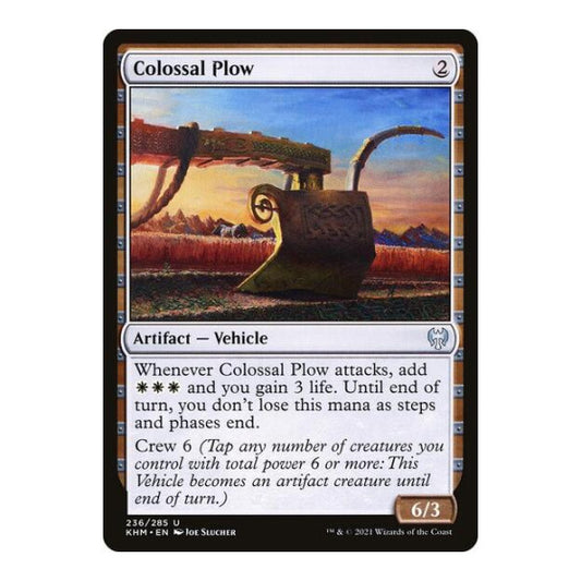 Colossal Plow (KHM) #236 Uncommon (Lightly Played) Kaldheim Magic: The Gathering: 2021