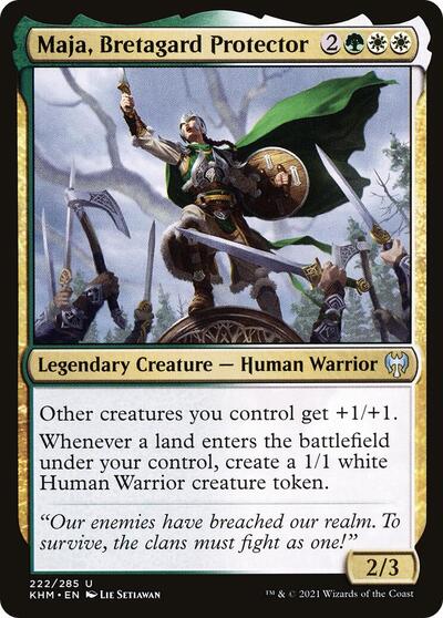Maja Bretagard Protector (KHM) #222 Uncommon (Lightly Played) Kaldheim Magic: 2021