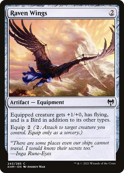 Raven Wings (KHM) #243 Common Kaldheim Magic: The Gathering: 2021