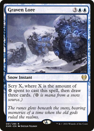 Graven Lore (KHM) #61 Rare (Damaged) Kaldheim Magic: The Gathering: 2021