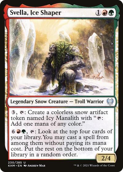Svella Ice Shaper (KHM) #230 Uncommon (Lightly Played) Kaldheim Magic: The Gathering: 2021