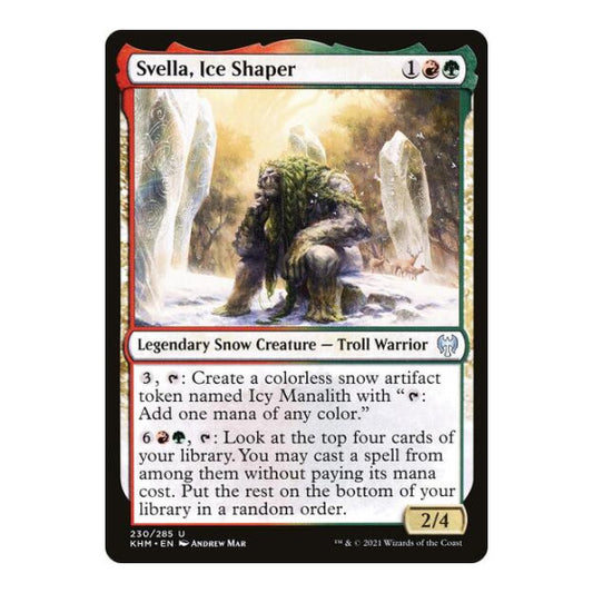 Svella, Ice Shaper (KHM) #230 Uncommon Kaldheim Magic: The Gathering: 2021