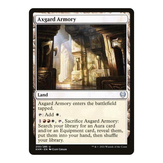 Axgard Armory (KHM) #250 Uncommon (Lightly Played) Kaldheim Magic: The Gathering: 2021