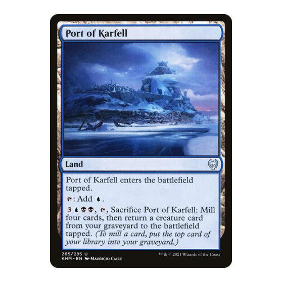 Port of Karfell (KHM) #265 Uncommon (Lightly Played) Kaldheim Magic: The Gathering: 2021