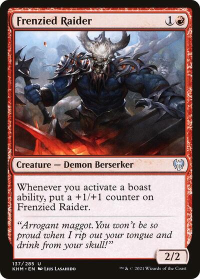 Frenzied Raider (KHM) #137 Uncommon Kaldheim Magic: The Gathering: 2021