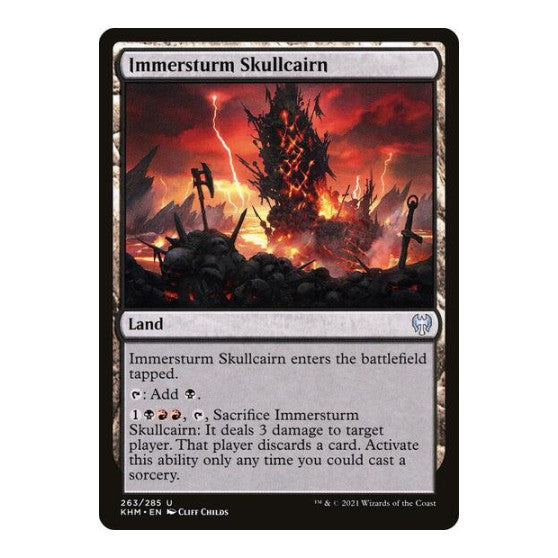Immersturm Skullcairn (KHM) #263 Uncommon (Lightly Played) Kaldheim Magic: The Gathering: 2021