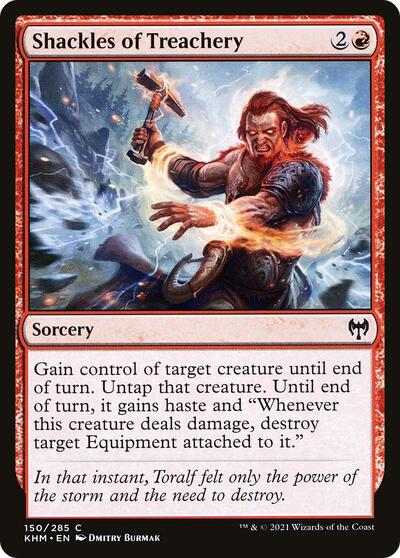 Shackles of Treachery (KHM) #150 Common (Lightly Played) Kaldheim Magic: The Gathering: 2021