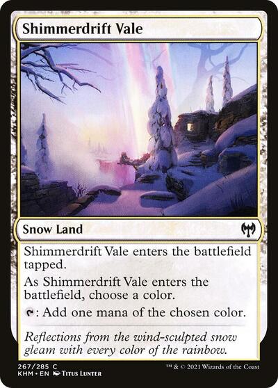 Shimmerdrift Vale (KHM) #267 Common (Lightly Played) Kaldheim Magic: The Gathering: 2021
