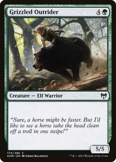 Grizzled Outrider (KHM) #173 Common Kaldheim Magic: The Gathering: 2021