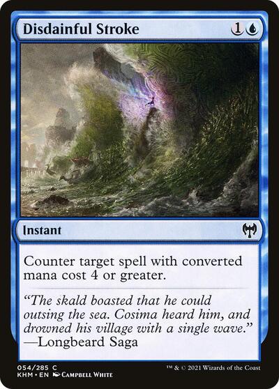 Disdainful Stroke (KHM) #54 Common (Lightly Played) Kaldheim Magic: The Gathering: 2021