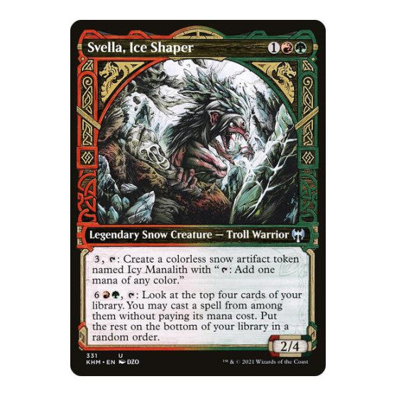 Svella Ice Shaper Showcase (KHM) #331 Uncommon (Foil Lightly Played) Kaldheim Magic: The Gathering: 2021