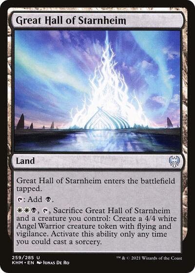 Great Hall of Starnheim (KHM) #259 Uncommon (Lightly Played) Kaldheim Magic: The Gathering: 2021