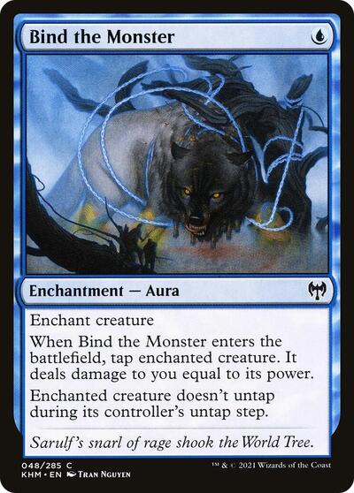Bind the Monster (KHM) #48 Common (Lightly Played) Kaldheim Magic: The Gathering: 2021