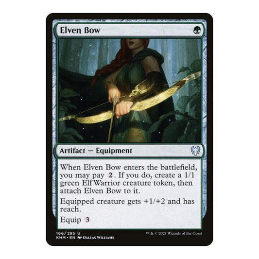 Elven Bow (KHM) #166 Uncommon (Lightly Played) Kaldheim Magic: The Gathering: 2021