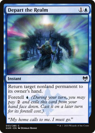 Depart the Realm (KHM) #53 Common (Lightly Played) Kaldheim Magic: The Gathering: 2021