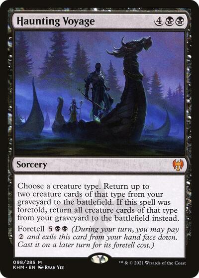 Haunting Voyage (KHM) #98 Mythic Rare (Near Mint) Kaldheim Magic: The Gathering: 2021