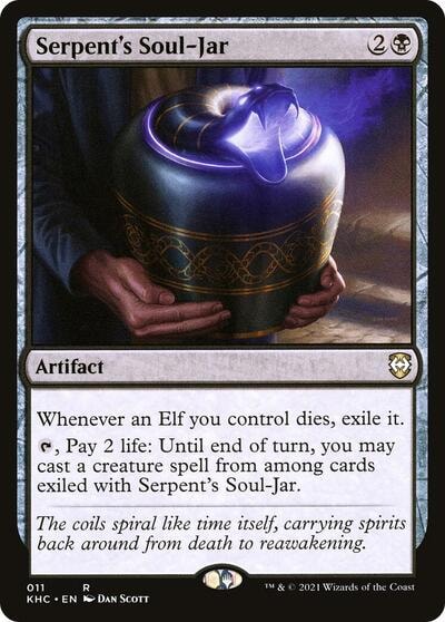 Serpents Soul Jar (KHC) #11 Rare (Lightly Played) Commander: Kaldheim Magic: The Gathering: 2021