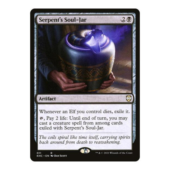 Serpent's Soul-Jar (KHC) #11 Rare (Lightly Played) Commander: Kaldheim Magic: The Gathering: 2021