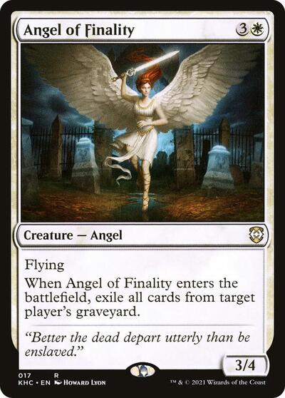 Angel of Finality (KHC) #17 Rare (Lightly Played) Commander: Kaldheim Magic: The Gathering: 2021