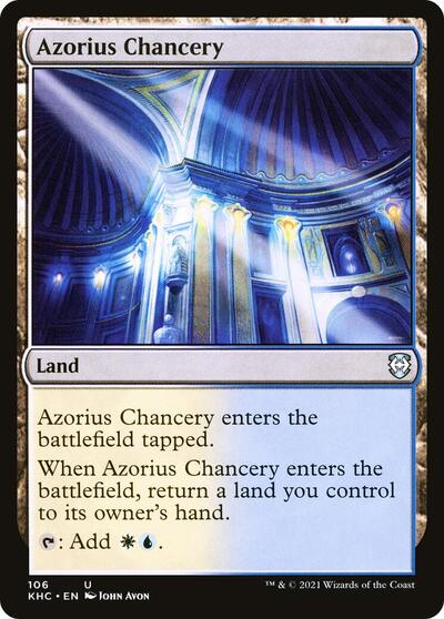 Azorius Chancery (KHC) #106 Uncommon (Lightly Played) Commander: Kaldheim Magic: The Gathering: 2021