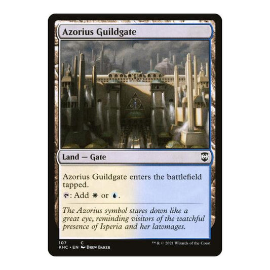 Azorius Guildgate (KHC) #107 Common (Lightly Played) Commander: Kaldheim Magic: The Gathering: 2021