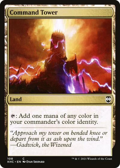 Command Tower (KHC) #108 Common (Lightly Played) Commander: Kaldheim Magic: The Gathering: 2021