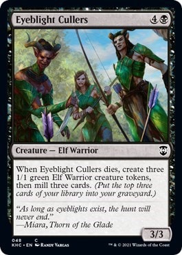 Eyeblight Cullers (KHC) #48 Common (Moderately Played) Commander: Kaldheim Magic: The Gathering: 2021