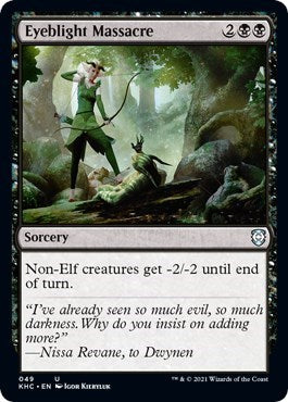 Eyeblight Massacre (KHC) #49 Common (Lightly Played) Commander: Kaldheim Magic: The Gathering: 2021