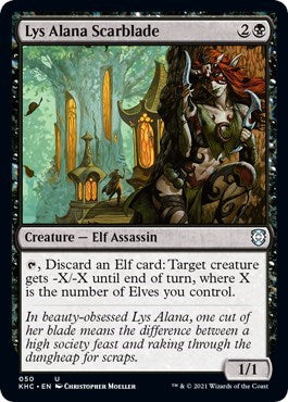 Lys Alana Scarblade (KHC) #50 Uncommon (Lightly Played) Commander: Kaldheim Magic: The Gathering: 2021