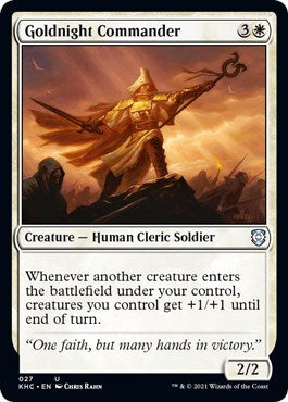 Goldnight Commander (KHC) #27 Uncommon (Lightly Played) Commander: Kaldheim Magic: The Gathering: 2021