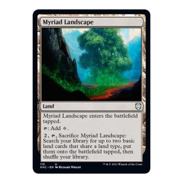 Myriad Landscape (KHC) #115 Uncommon (Lightly Played) Commander: Kaldheim Magic: The Gathering: 2021