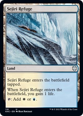 Sejiri Refuge (KHC) #118 Uncommon (Lightly Played) Commander: Kaldheim Magic: The Gathering: 2021