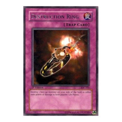 Destruction Ring (IOC) #IOC-101 Rare (Unlimited Moderately Played) Invasion of Chaos YuGiOh: 2007