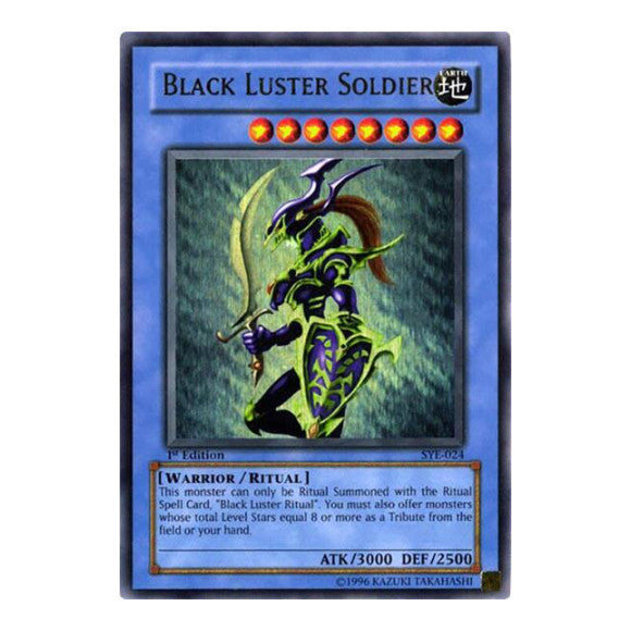 Black Luster Soldier (SYE) #SYE-024 Ultra Rare (Unlimited Damaged) Starter Deck: Yugi Evolution YuGiOh: 2004